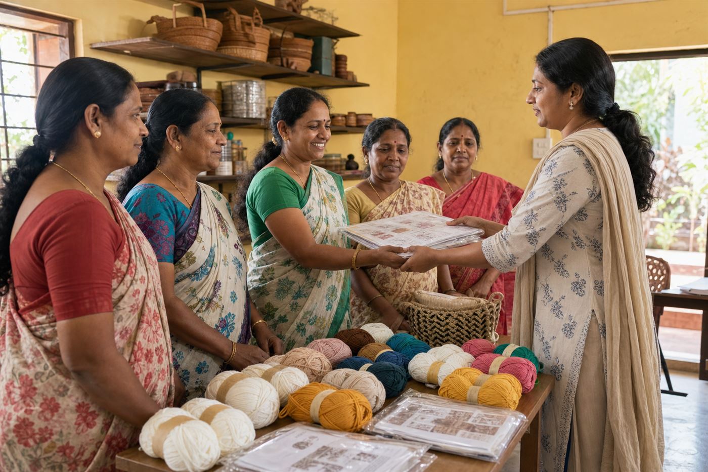 Distribution to Artisans at Unique Enterprises