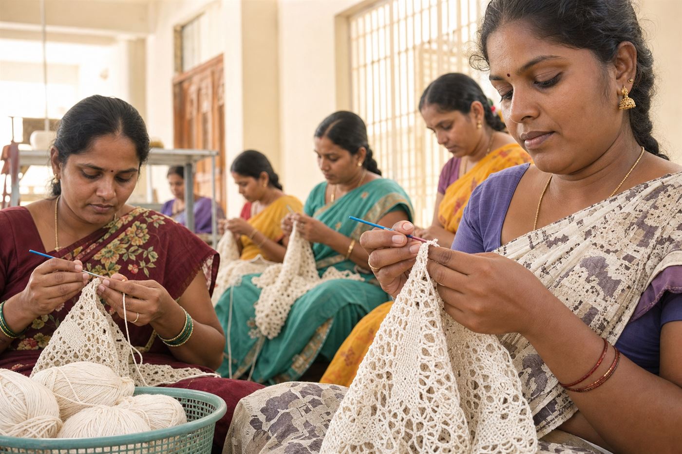 Hand Crochet by Women Artisans at Unique Enterprises